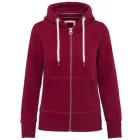 utt_kv2307vdre-xs Kariban KV2307 LADIES' VINTAGE ZIPPED HOODED SWEATSHIRT XS