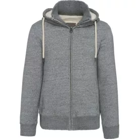   utt_kv2312sgh-xs Kariban KV2312 VINTAGE SHERPA-LINED FLEECE JACKET XS
