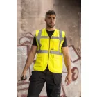 utt_kxcmfye-4xl Korntex KXCMF COMFORT EXECUTIVE SAFETY VEST "HAMBURG" - MULTIFUNCTIONAL WITH POCKETS 4XL