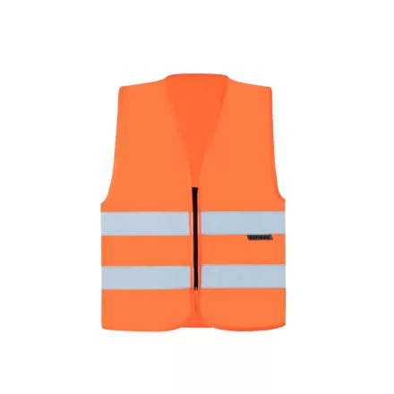 utt_kxrx217or-s Korntex KXRX217 SAFETY VEST WITH ZIPPER "COLOGNE" S