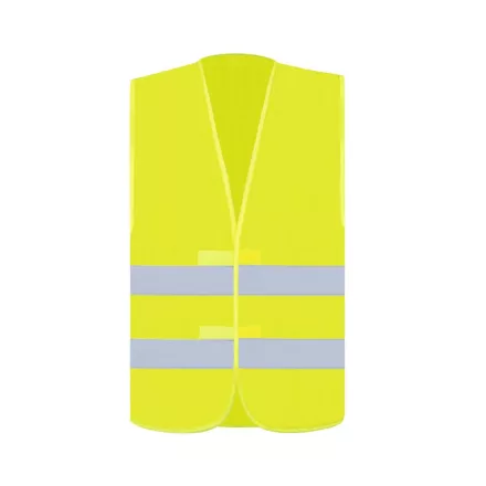 utt_kxx217ye-2xl Korntex KXX217 BASIC SAFETY VEST FOR PRINT "KARLSRUHE" - 2 VELCRO 2XL