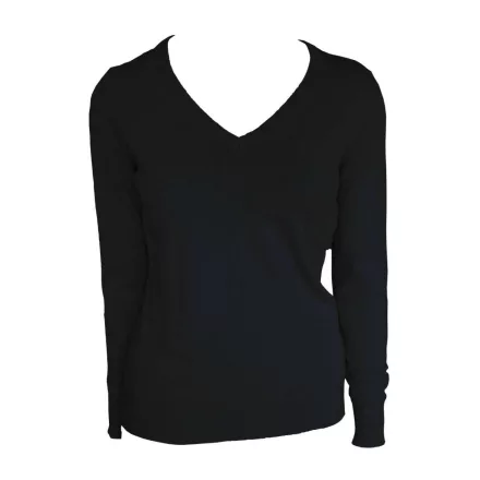 Legend Classics LE951 WOMEN’S V-NECK FINE GAUGE COTTON PULLOVER M