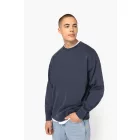 Native Spirit NS447 UNISEX WASHED EFFECT OVERSIZE ROUND NECK SWEATSHIRT XL