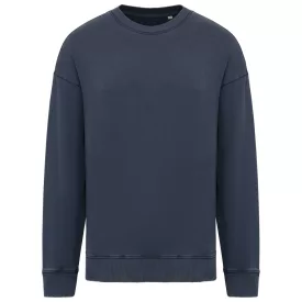   Native Spirit NS447 UNISEX WASHED EFFECT OVERSIZE ROUND NECK SWEATSHIRT XS