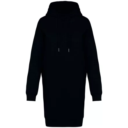 utt_ns5005bl-l Native Spirit NS5005 LADIES' ECO-FRIENDLY HOODED SWEATSHIRT DRESS L