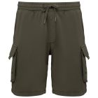 utt_ns717wok-xl  Native Spirit NS717 MEN’S FRENCH TERRY WASHED  EFFECT CARGO SHORTS XL
