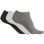 utt_pa033stg-wh-bl-39-42 Proact PA033 MICROFIBRE TRAINER SOCKS - PACK OF 3 PAIRS 39/42