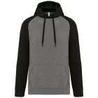 utt_pa369grh-bl-xs Proact PA369 ADULT TWO-TONE HOODED SWEATSHIRT XS