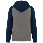 utt_pa369grh-snv-xl Proact PA369 ADULT TWO-TONE HOODED SWEATSHIRT XL