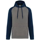 utt_pa369grh-snv-xl Proact PA369 ADULT TWO-TONE HOODED SWEATSHIRT XL