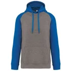 utt_pa369grh-sro-3xl Proact PA369 ADULT TWO-TONE HOODED SWEATSHIRT 3XL