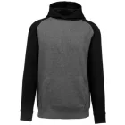 utt_pa370grh-bl-10-12 Proact PA370 KIDS' TWO-TONE HOODED SWEATSHIRT 10/12