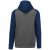 utt_pa370grh-snv-6-8 Proact PA370 KIDS' TWO-TONE HOODED SWEATSHIRT 6/8