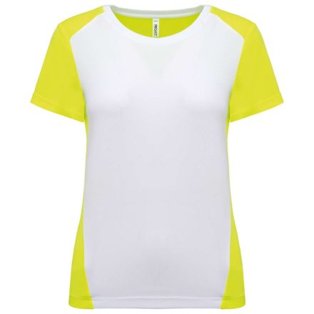 utt_pa4015wh-fye-l  Proact PA4015 LADIES' ECO-FRIENDLY TWO-TONE SPORT T-SHIRT L