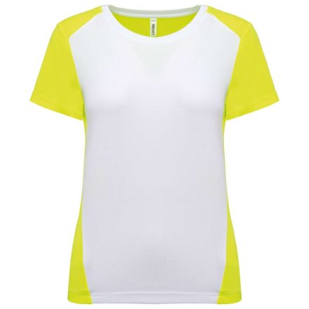 utt_pa4015wh-fye-s  Proact PA4015 LADIES' ECO-FRIENDLY TWO-TONE SPORT T-SHIRT S