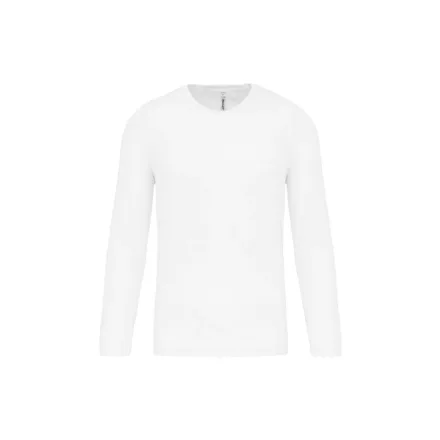 utt_pa443wh-l Proact PA443 MEN'S LONG-SLEEVED SPORTS T-SHIRT L