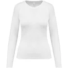 utt_pa444wh-s Proact PA444 LADIES' LONG-SLEEVED SPORTS T-SHIRT S