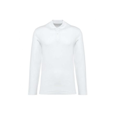 utt_pk202wh-l Kariban Premium PK202 MEN'S LONG-SLEEVED SUPIMA® POLO SHIRT L