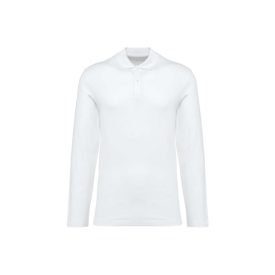   utt_pk202wh-s Kariban Premium PK202 MEN'S LONG-SLEEVED SUPIMA® POLO SHIRT S