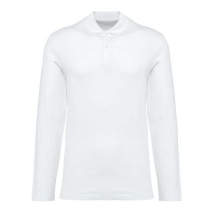 utt_pk202wh-xl Kariban Premium PK202 MEN'S LONG-SLEEVED SUPIMA® POLO SHIRT XL