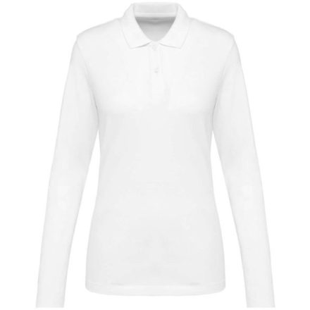 utt_pk203wh-l Kariban Premium PK203 LADIES' LONG-SLEEVED SUPIMA® POLO SHIRT L