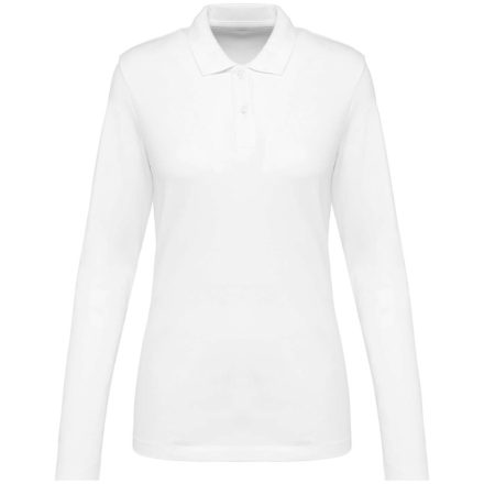 utt_pk203wh-m Kariban Premium PK203 LADIES' LONG-SLEEVED SUPIMA® POLO SHIRT M