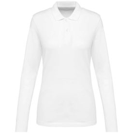   utt_pk203wh-xs Kariban Premium PK203 LADIES' LONG-SLEEVED SUPIMA® POLO SHIRT XS