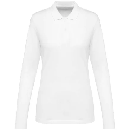 utt_pk203wh-xs Kariban Premium PK203 LADIES' LONG-SLEEVED SUPIMA® POLO SHIRT XS