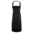 utt_pr112bl-u Premier PR112 COTTON BIB APRON. FAIRTRADE & ORGANIC CERTIFIED U