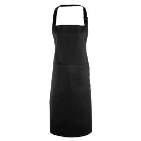   utt_pr112bl-u Premier PR112 COTTON BIB APRON. FAIRTRADE & ORGANIC CERTIFIED U