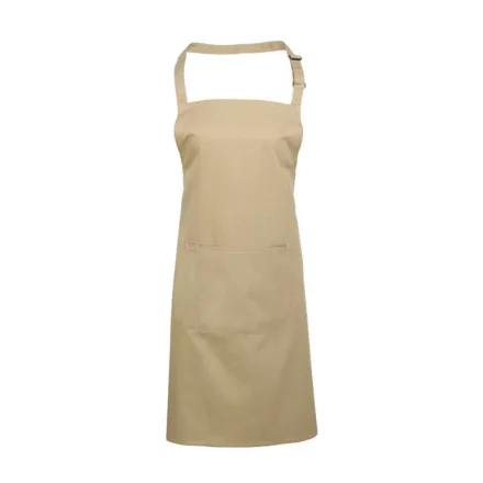 utt_pr154kh-u Premier PR154 'COLOURS COLLECTION’ BIB APRON WITH POCKET U