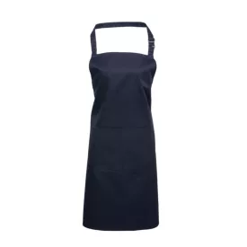   utt_pr154nv-u Premier PR154 'COLOURS COLLECTION’ BIB APRON WITH POCKET U