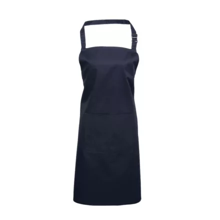 utt_pr154nv-u Premier PR154 'COLOURS COLLECTION’ BIB APRON WITH POCKET U