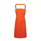 utt_pr154or-u Premier PR154 'COLOURS COLLECTION’ BIB APRON WITH POCKET U