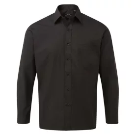   utt_pr200bl-l Premier PR200 MEN'S LONG SLEEVE POPLIN SHIRT L