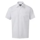 utt_pr202wh-m-l Premier PR202 MEN'S SHORT SLEEVE POPLIN SHIRT M/L