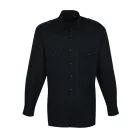 utt_pr210bl-m Premier PR210 MEN’S LONG SLEEVE PILOT SHIRT M