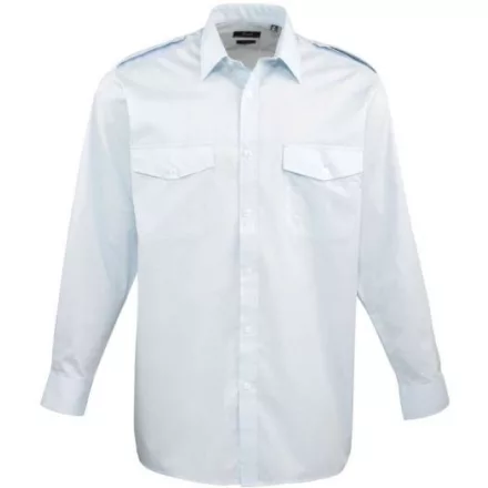 utt_pr210lb-l-xl Premier PR210 MEN’S LONG SLEEVE PILOT SHIRT L/XL