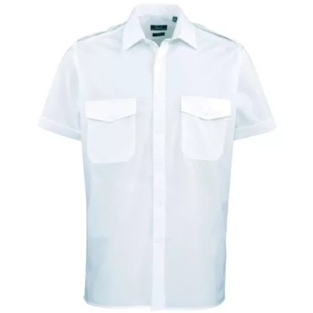 utt_pr212lb-2xl Premier PR212 MEN’S SHORT SLEEVE PILOT SHIRT 2XL