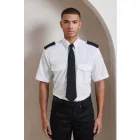 utt_pr212lb-m Premier PR212 MEN’S SHORT SLEEVE PILOT SHIRT M