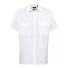 utt_pr212wh-4xl  Premier PR212 MEN’S SHORT SLEEVE PILOT SHIRT 4XL