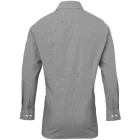 utt_pr220bl-wh-xs Premier PR220 MEN'S LONG SLEEVE GINGHAM COTTON MICROCHECK SHIRT XS