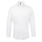 utt_pr234wh-m Premier PR234 MEN’S LONG SLEEVE SIGNATURE OXFORD SHIRT M