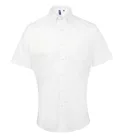 utt_pr236wh-2xl Premier PR236 MEN’S SHORT SLEEVE SIGNATURE OXFORD SHIRT 2XL