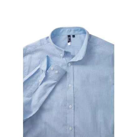 utt_pr238wh-oxb-s Premier PR238 MEN’S COTTON RICH OXFORD STRIPES SHIRT S
