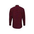 utt_pr250re-nv-s Premier PR250 'MULLIGAN' CHECK - MEN'S LONG SLEEVE COTTON SHIRT S