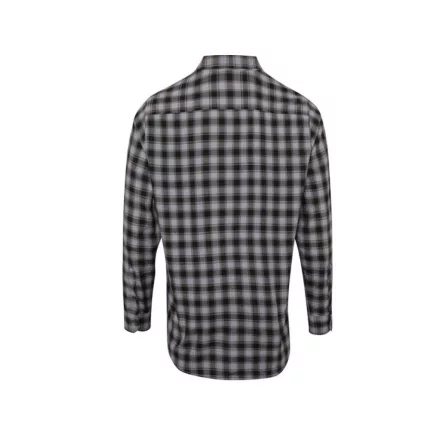 utt_pr250ste-bl-l Premier PR250 'MULLIGAN' CHECK - MEN'S LONG SLEEVE COTTON SHIRT L