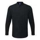 utt_pr258bl-xl Premier PR258 BANDED COLLAR 'GRANDAD' LONG SLEEVE SHIRT XL