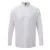 utt_pr258wh-m Premier PR258 BANDED COLLAR 'GRANDAD' LONG SLEEVE SHIRT M