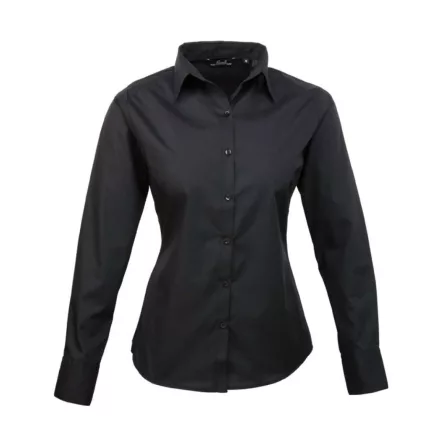 utt_pr300bl-2xl Premier PR300 WOMEN'S LONG SLEEVE POPLIN BLOUSE 2XL